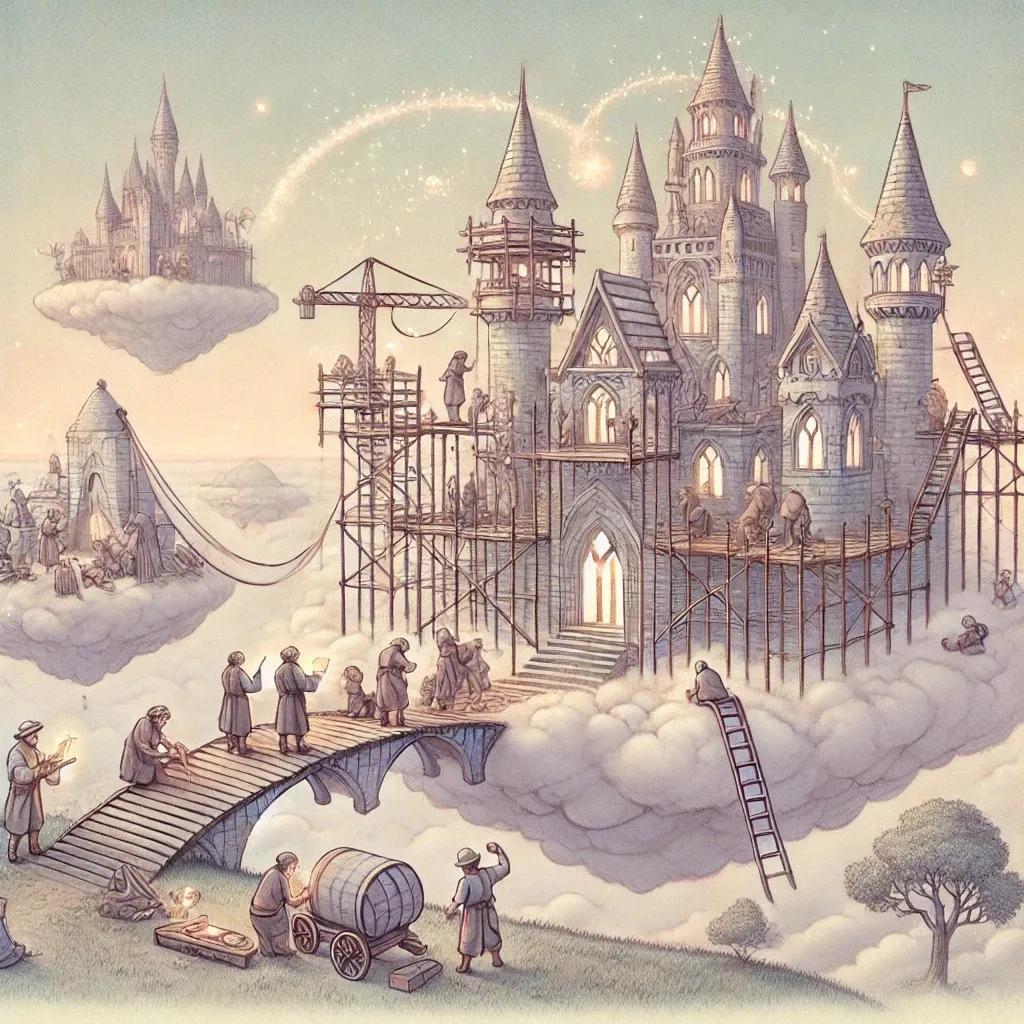 Engineers and skilled craftsmen from Batdongsan and distant lands toiled day and night, crafting intricate pathways and testing the staging deployments. Image generated by DALL·E 2, powered by OpenAI.